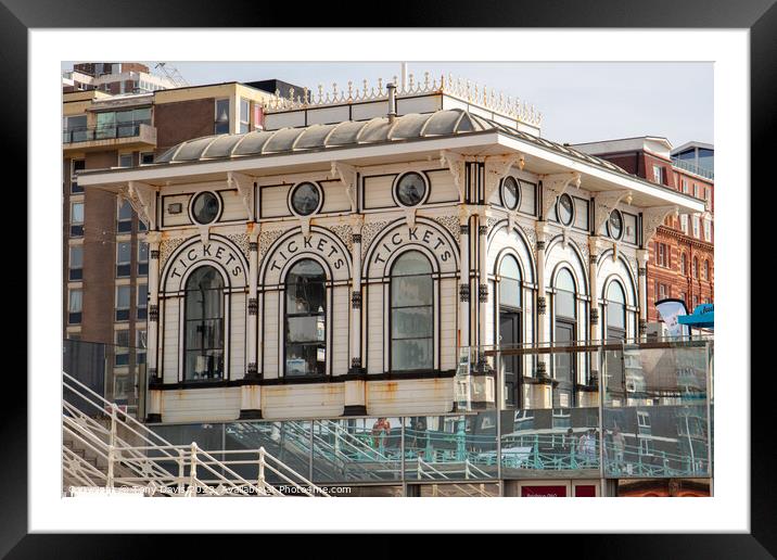 The Old Pier Ticket Office Framed Mounted Print by Tony Davis