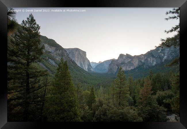 Tunnel View, Yosemite  Framed Print by Derek Daniel