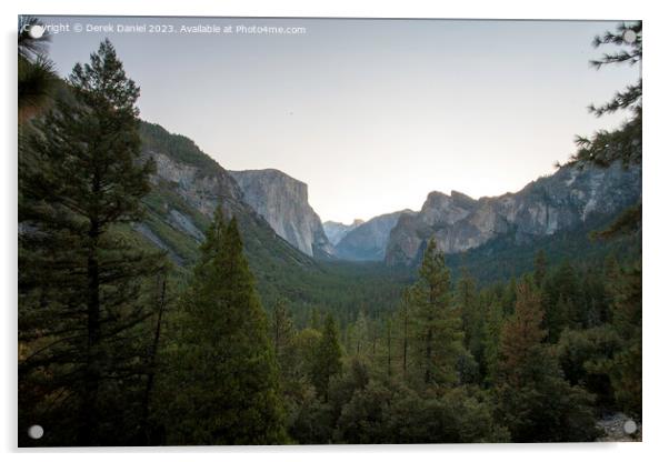 Tunnel View, Yosemite  Acrylic by Derek Daniel