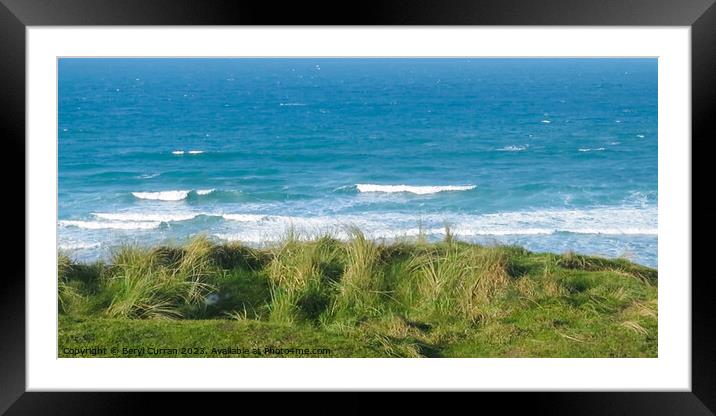 Gwithian beach Cornwall  Framed Mounted Print by Beryl Curran