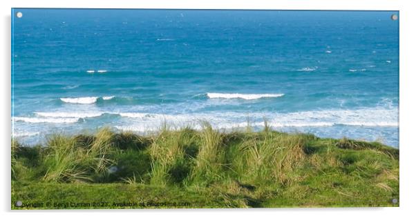 Gwithian beach Cornwall  Acrylic by Beryl Curran