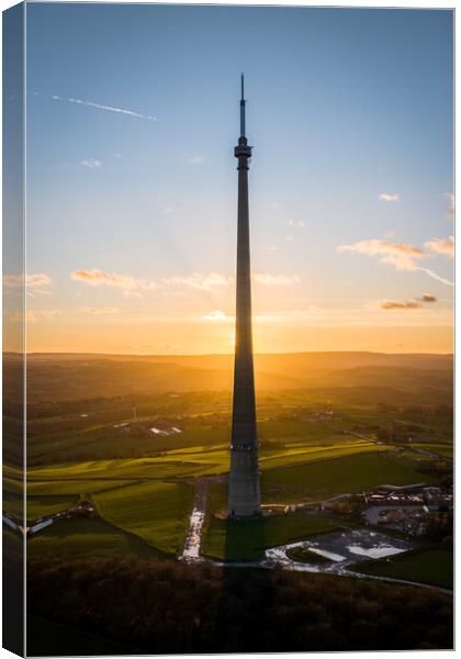 The Mighty Mast Canvas Print by Apollo Aerial Photography