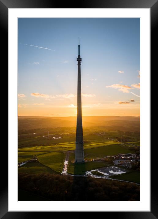 The Mighty Mast Framed Mounted Print by Apollo Aerial Photography