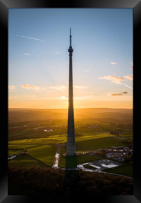 The Mighty Mast Framed Print by Apollo Aerial Photography