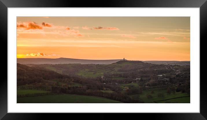 Castle Hill Sunset Framed Mounted Print by Apollo Aerial Photography