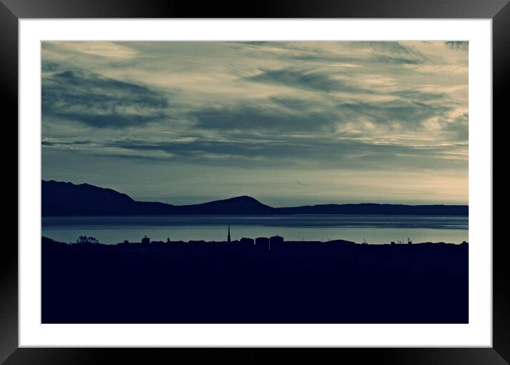 Ayr skyline, Arran and Argyll Framed Mounted Print by Allan Durward Photography