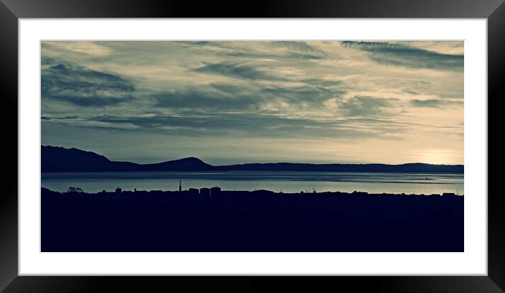 Ayr skyline and Clyde views Framed Mounted Print by Allan Durward Photography