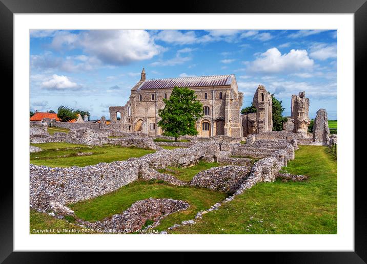 Binham Priory North Norfolk  Framed Mounted Print by Jim Key