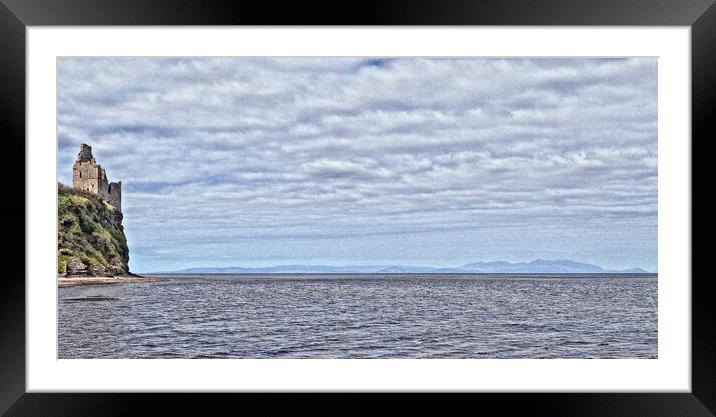 Greenan Castle Ayr and Isle of Arran Framed Mounted Print by Allan Durward Photography