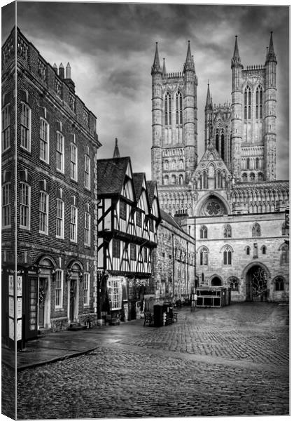 Lincoln Cathedral and Castle Square  Canvas Print by Darren Galpin