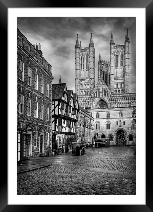 Lincoln Cathedral and Castle Square  Framed Mounted Print by Darren Galpin