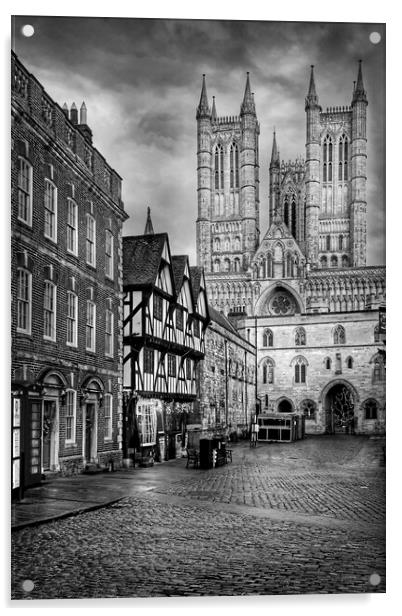 Lincoln Cathedral and Castle Square  Acrylic by Darren Galpin