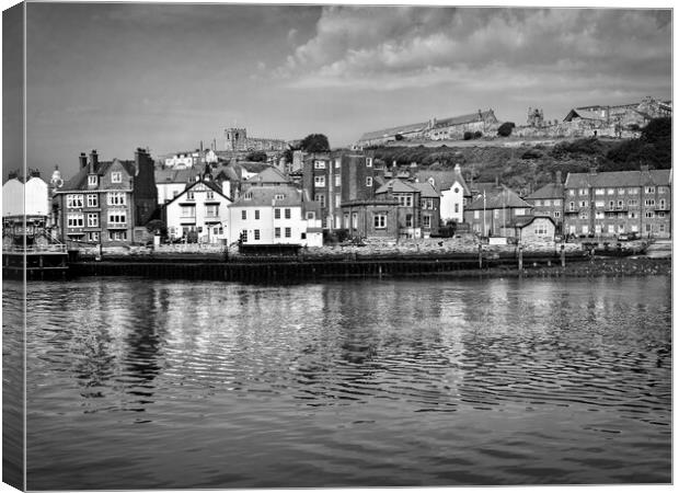 Whitby Harbour  Canvas Print by Darren Galpin