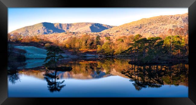 Tarn Hows to Old Man of Coniston Framed Print by Tim Hill