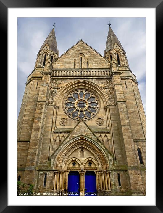 Kelvinside Hillhead Parish Church Glasgow City 1876 Framed Mounted Print by OBT imaging