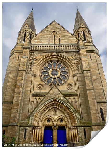 Kelvinside Hillhead Parish Church Glasgow City 1876 Print by OBT imaging