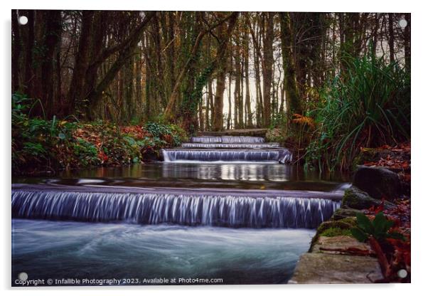 Waterfall  Acrylic by Infallible Photography