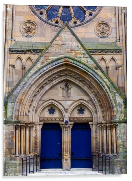 Kelvinside Hillhead Parish Church Glasgow City 1876 Acrylic by OBT imaging