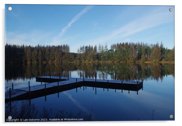 Reflections in the Loch 1 Acrylic by Lee Osborne