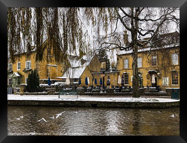  Cotswold hotels in Bourton on the water Framed Print by Martin fenton