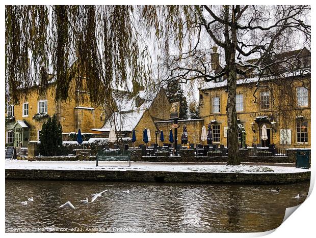  Cotswold hotels in Bourton on the water Print by Martin fenton