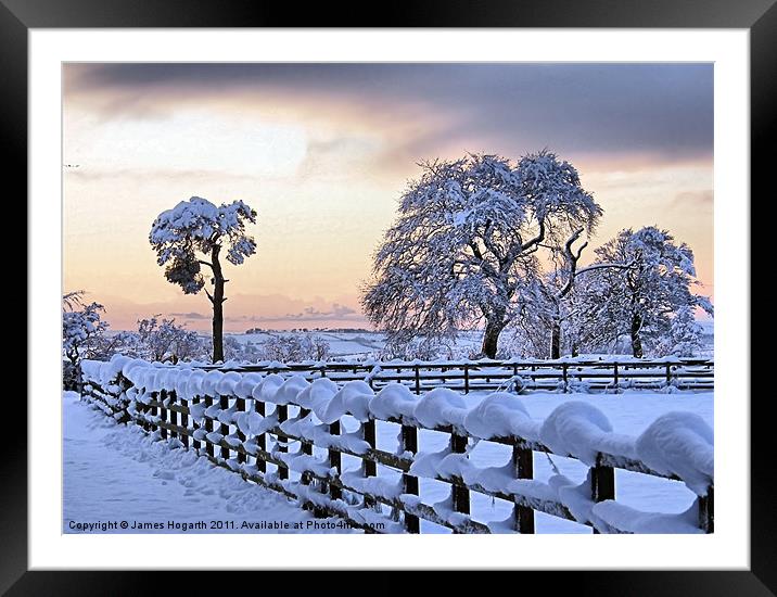 Winter's Glory Framed Mounted Print by James Hogarth