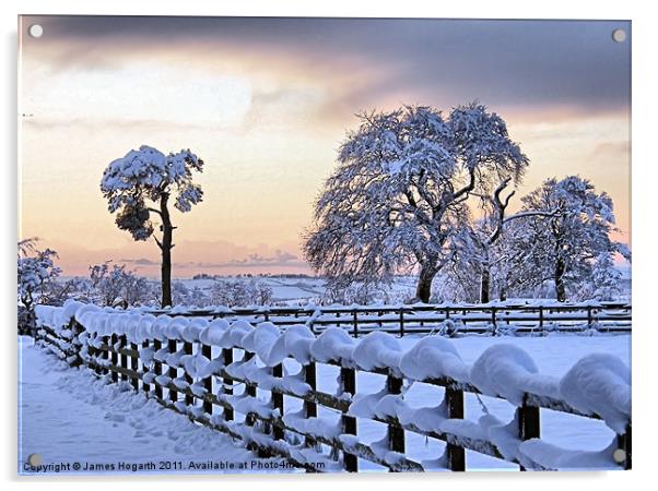 Winter's Glory Acrylic by James Hogarth