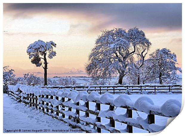 Winter's Glory Print by James Hogarth