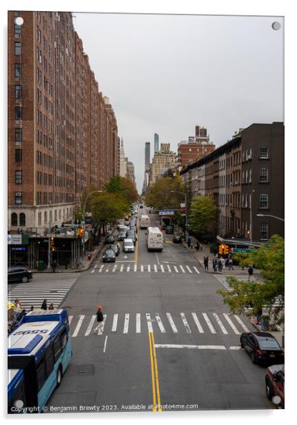 View From The High Line Acrylic by Benjamin Brewty