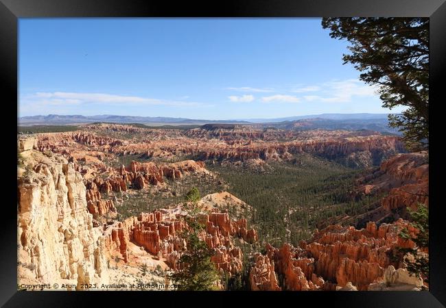 Bryce Canyon National Park Framed Print by Arun 