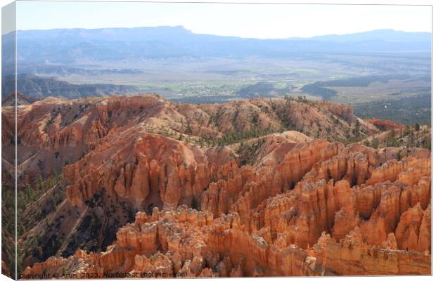 Bryce Canyon National Park Canvas Print by Arun 