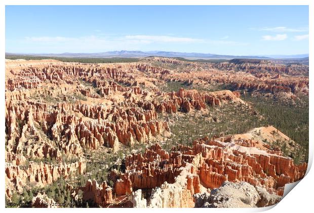 Bryce Canyon National Park Print by Arun 