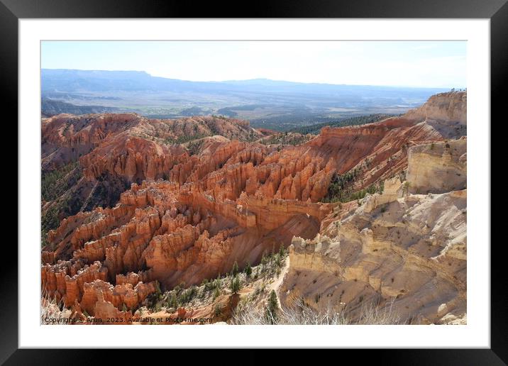 Bryce Canyon National Park Framed Mounted Print by Arun 