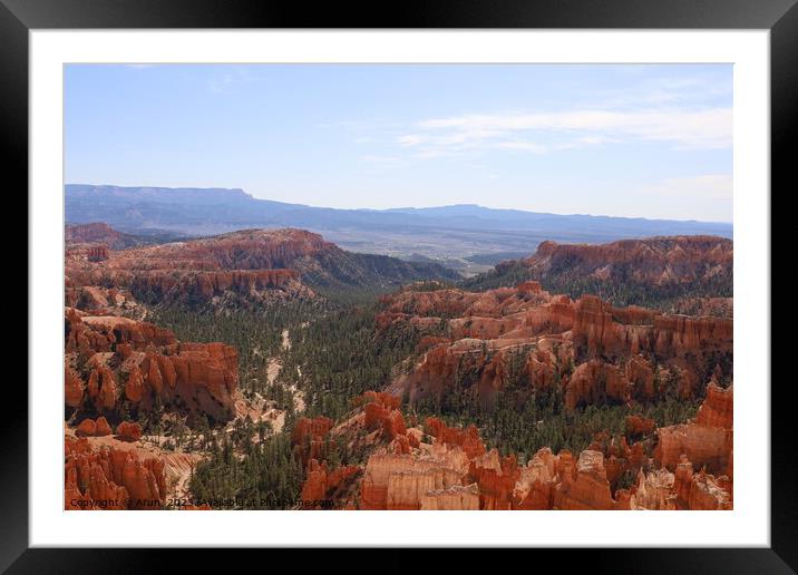 Bryce Canyon National Park Framed Mounted Print by Arun 