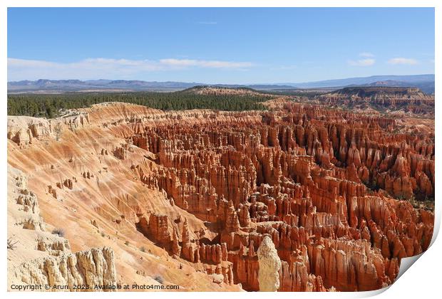 Bryce Canyon National Park Print by Arun 