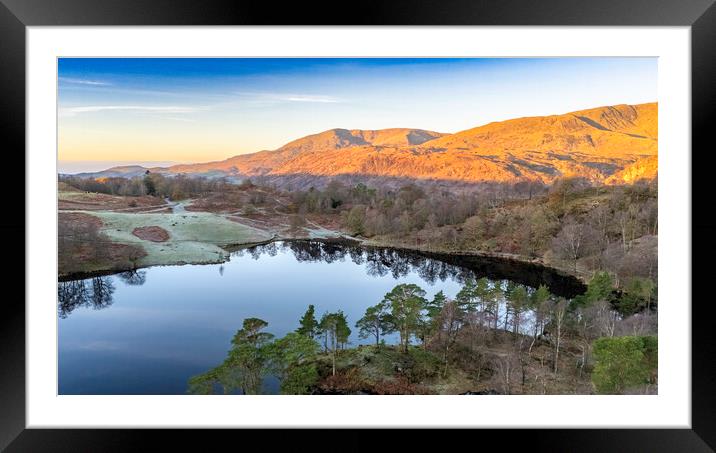 Tarns Hows To Old Man Of Coniston Framed Mounted Print by Steve Smith