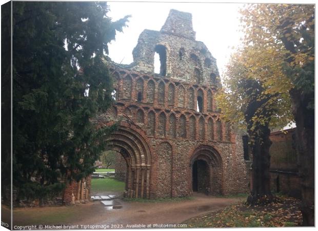 St Botolph priory Canvas Print by Michael bryant Tiptopimage