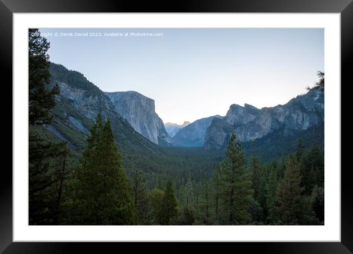 Tunnel View, Yosemite  Framed Mounted Print by Derek Daniel