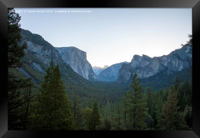 Tunnel View, Yosemite  Framed Print by Derek Daniel