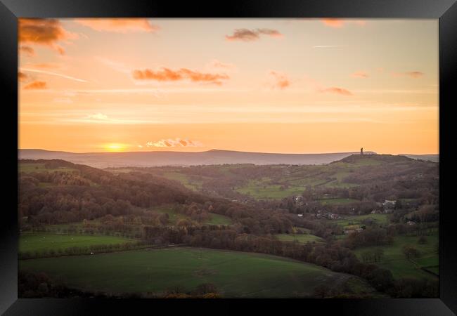 A View to Castle Hill Framed Print by Apollo Aerial Photography