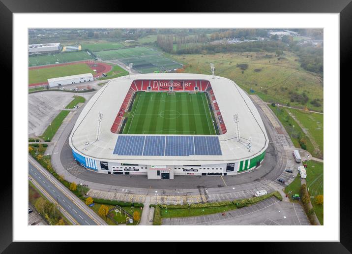 The Eco Power Stadium Framed Mounted Print by Apollo Aerial Photography