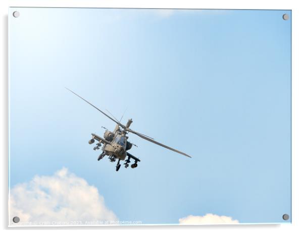 Boeing AH-64 Apache Acrylic by Cristi Croitoru
