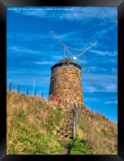 Windmill at St. Monans, Fife Framed Print by Navin Mistry