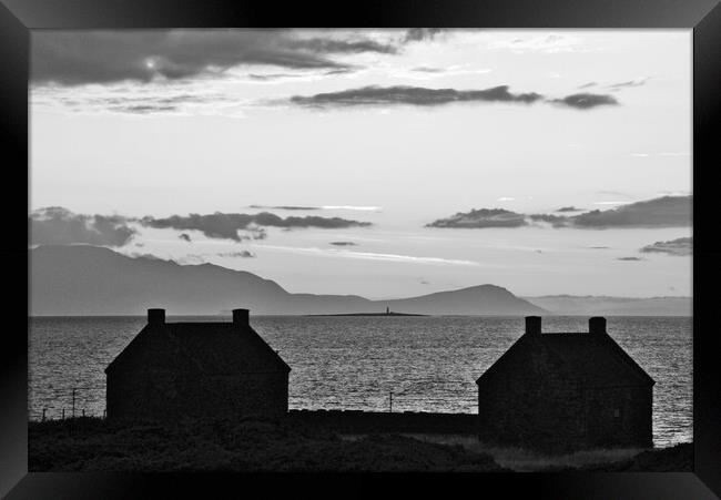 Maryborough salt pan houses Prestwick Framed Print by Allan Durward Photography