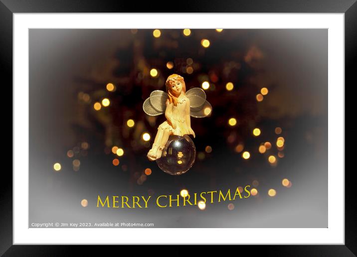 Enchanted Christmas Fairy  Framed Mounted Print by Jim Key