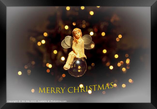 Enchanted Christmas Fairy  Framed Print by Jim Key