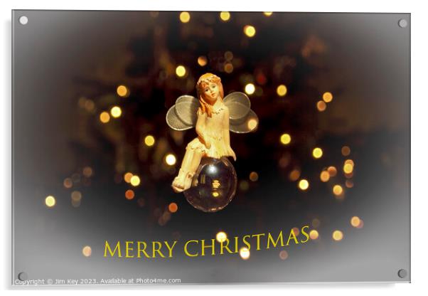 Enchanted Christmas Fairy  Acrylic by Jim Key