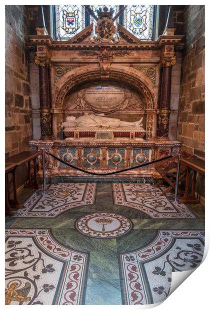 Tomb of Archibald Campbell in Edinburgh Print by Artur Bogacki