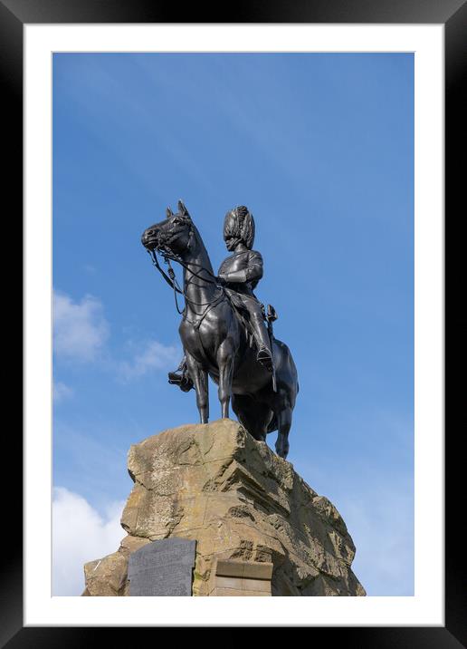 Royal Scots Greys Monument In Edinburgh Framed Mounted Print by Artur Bogacki