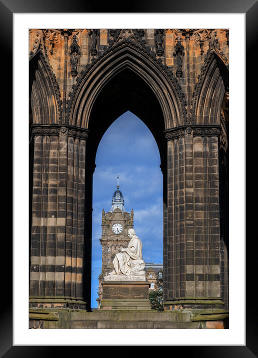 Scott Monument In Edinburgh Framed Mounted Print by Artur Bogacki